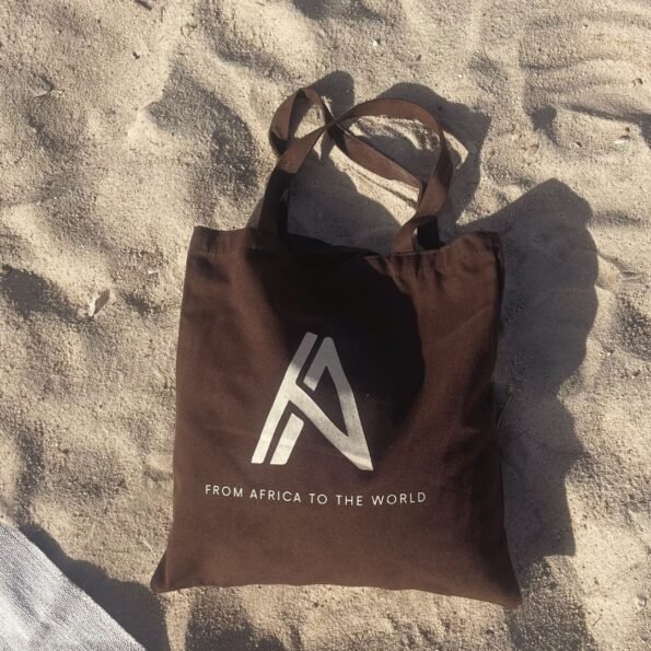 Cotton tote bag brown